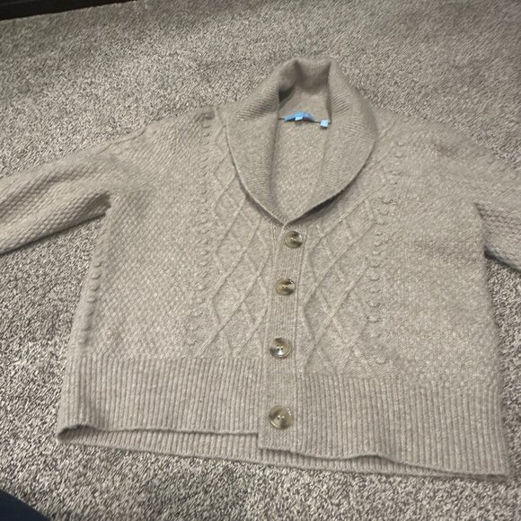 Draper James Beige Eyelet Cardigan - Picture 2 of 11